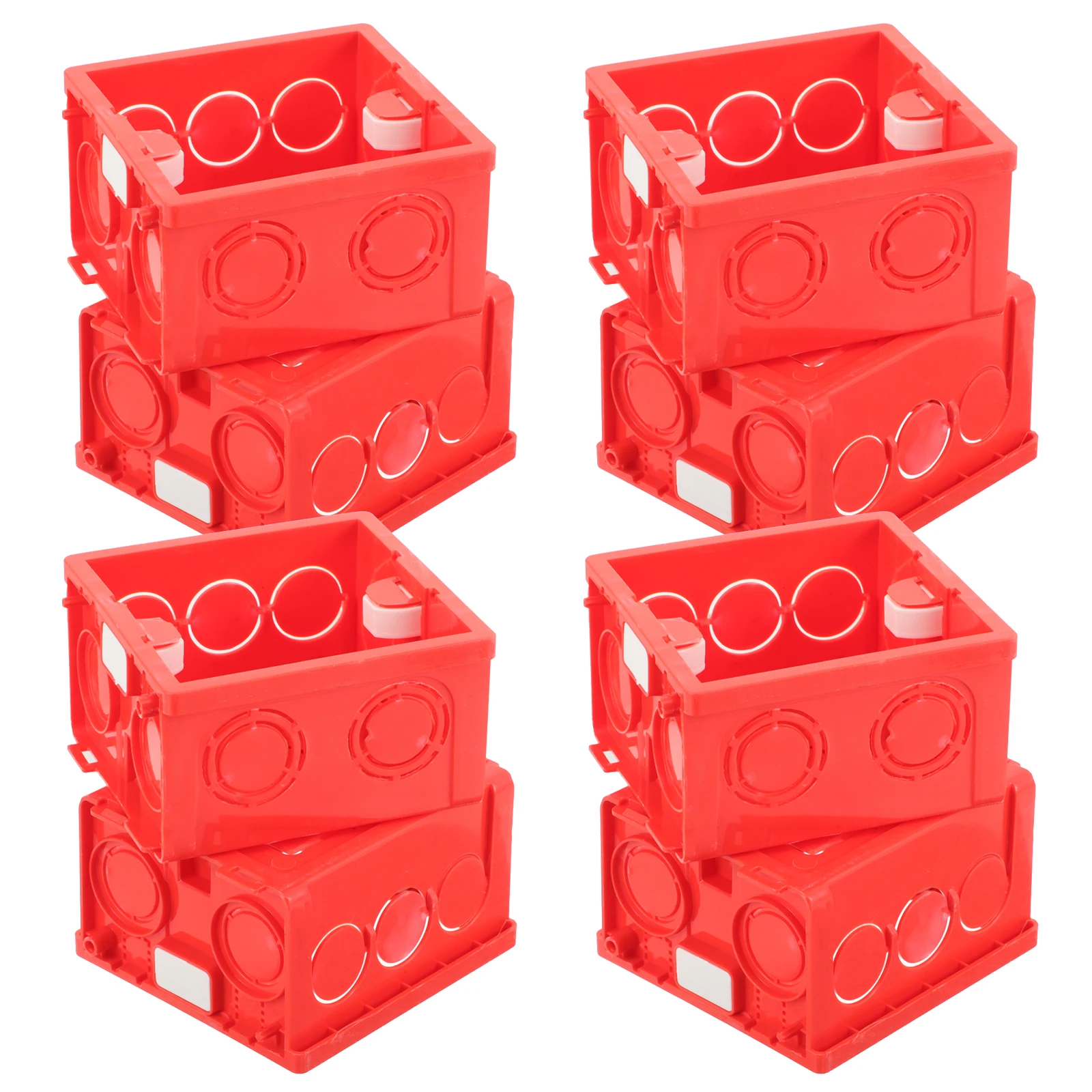 

10pcs 86 Type Wall Socket Box Flame Retardant Installation Box For Surface Mount Hidden Wiring Junction Boxes External Wall