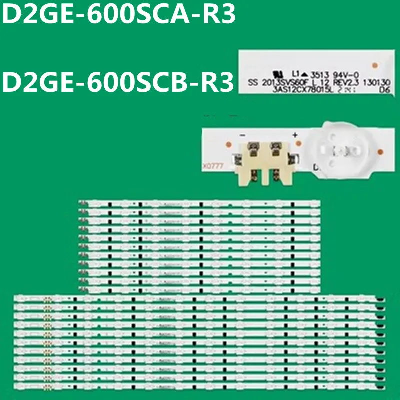 Listwa oświetleniowa LED 12 + 8lamp ForUA60F6300 UN60F6100 UN60F6300 UN60F6350 UN60F6400 D2GE-600SCA-R3 D2GE-600SCB-R3 CY-HF600CSSV1H