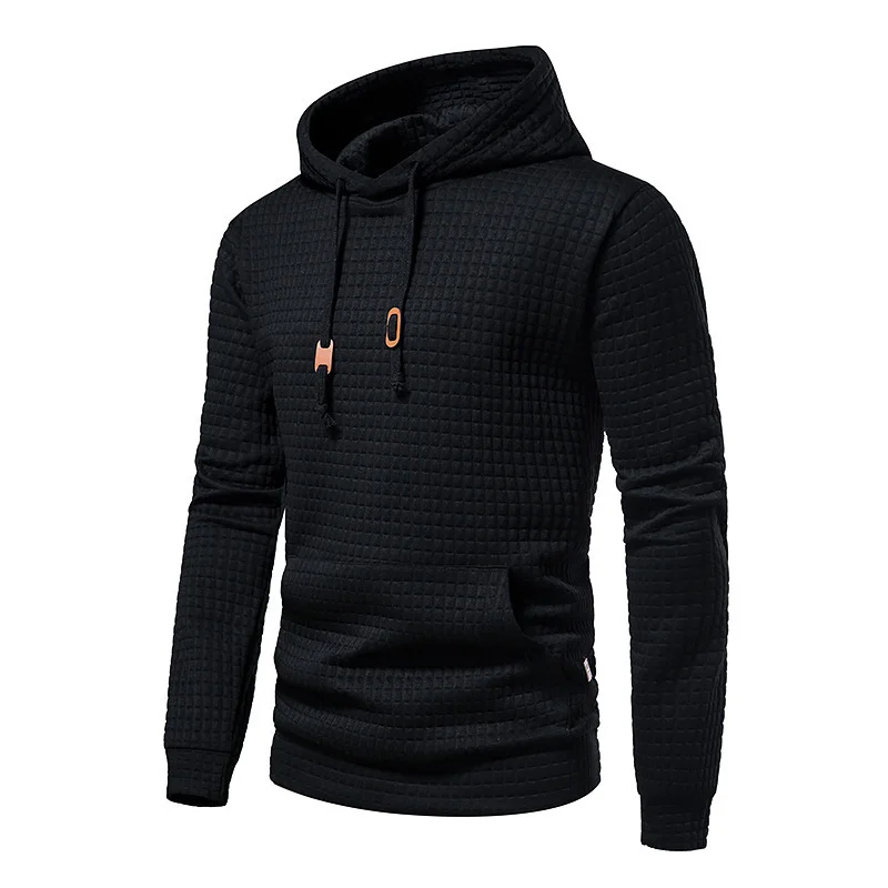 Stylish Color Block Patchwork Hoodies for Men Athletic Drawstring Hooded Sweatshirt Spring Autumn Casual Fleece Pullover Tops