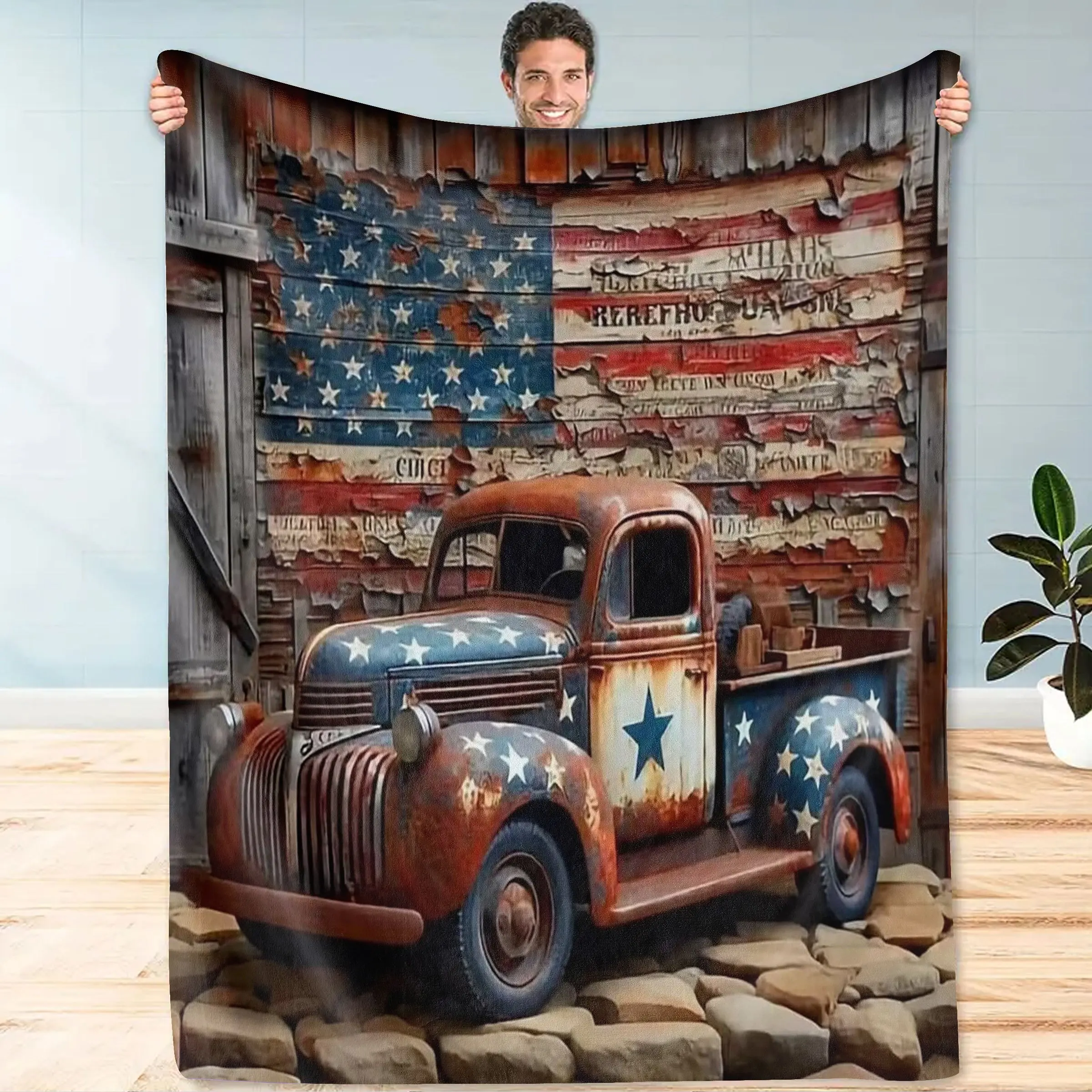 

1pc Blanket, Soft Warm All-Season Throw for Home, Office, Camping, Ideal Gift for Birthday, Anniversary, Blankets Clearance Sale