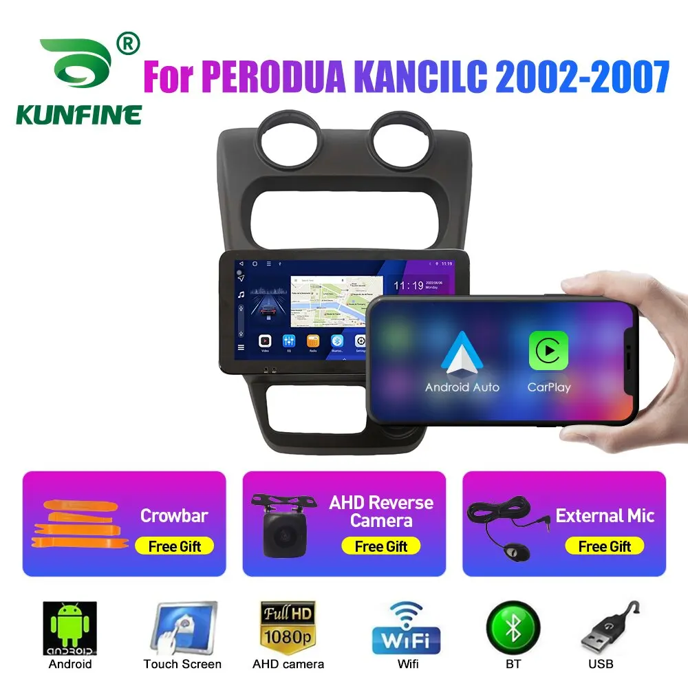

10,33-дюймовый автомобильный радиоприемник для PERODUA KANCILC 02-07 2Din Android, восьмиядерный автомобильный стерео DVD, GPS-навигатор, плеер, QLED-экран Carplay