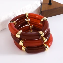ZAA 3 Pack of Elastic Bracelets Vintage Textured Bangles for Women Elegant Luxury Bracelets Banquet Party Accessories Gifts