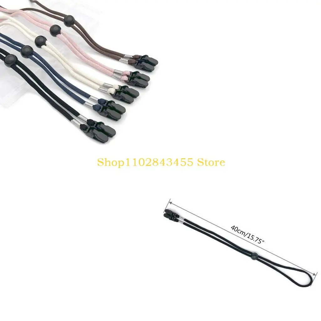 49MC Portable Hat Lanyard for Outdoor Travel Adjustable Hat Strap Clip for Adults