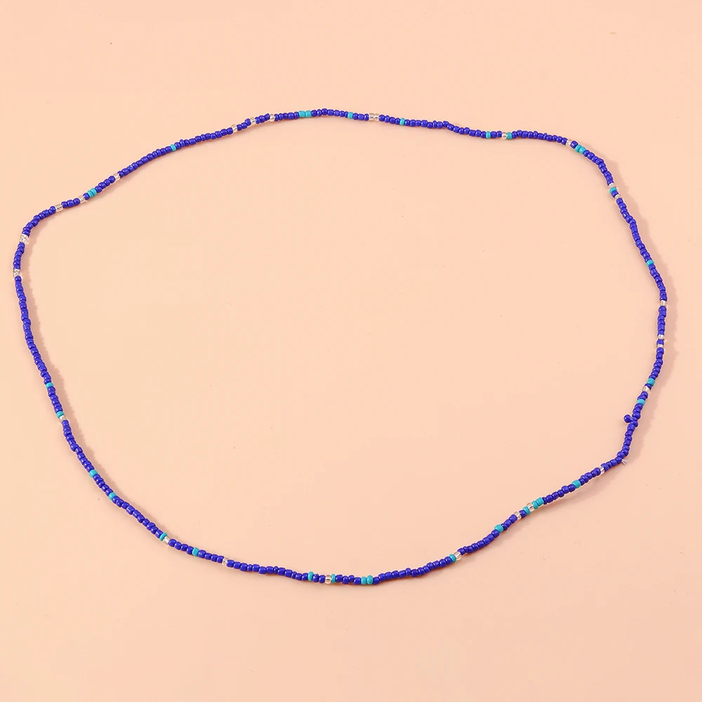 Aihua Bohemia 75 cm lange, farbenfrohe, elastische Perlenkette für Damen, Sommer, Strand, Party, Schmuck, Geschenke, Pulloverkette – Detail 16