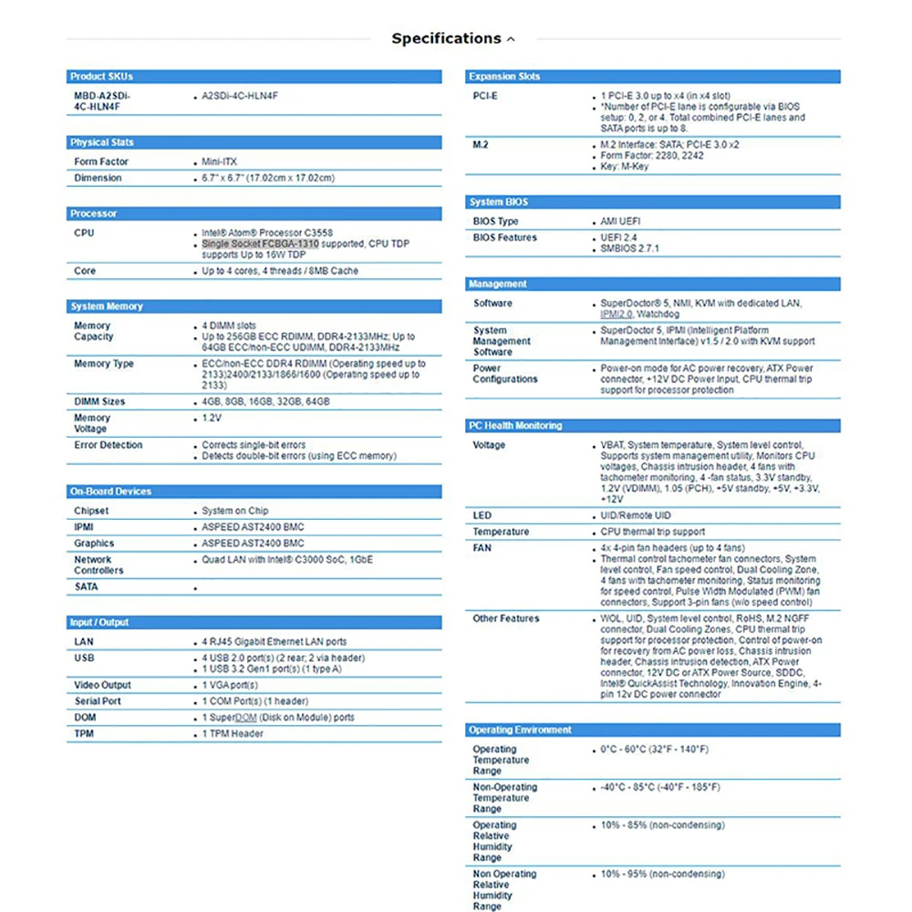 

Высокое качество A2SDI-4C-HLN4F для Supermicro встроенной/лотчажной материнской платы с одним разъемом FCBGA1310