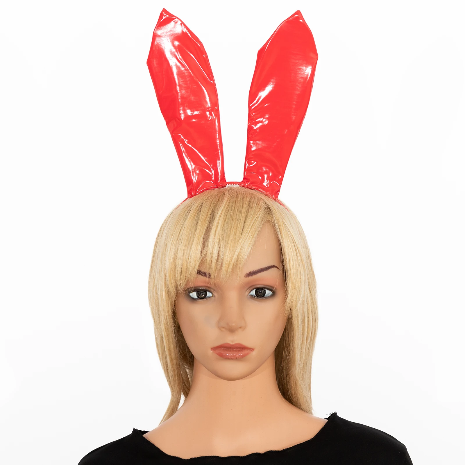 

Oil Leather Bunny Rabbit Ears Women Cosplay Headwear Cosplay Nightclub Halloween Christmas Festival Carnival Roleplay Accessorie