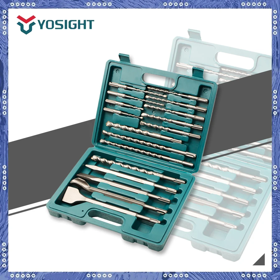 yosight-17-pieces-forets-ensemble-carbure-de-tungstene-travail-des-metaux-foret-ciseau-outils-de-maconnerie-pour-pierre-de-beton