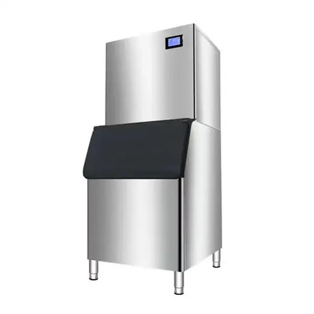 200kg Low Noise Commercial Air-cooling Cube Ice Machine Ice Makers With Big Ice Storage