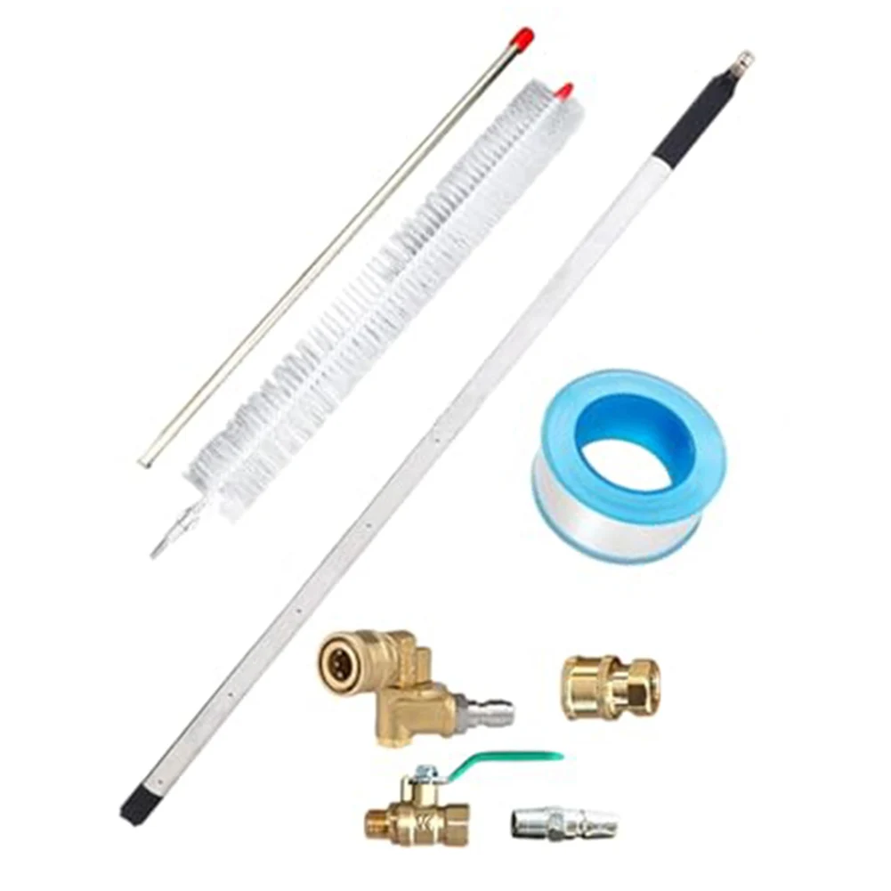 

304 Stainless Steel Car Radiator Cleaning Tool Detachable Nozzle Sizes Efficient Cleaning Design High Pressure Performance