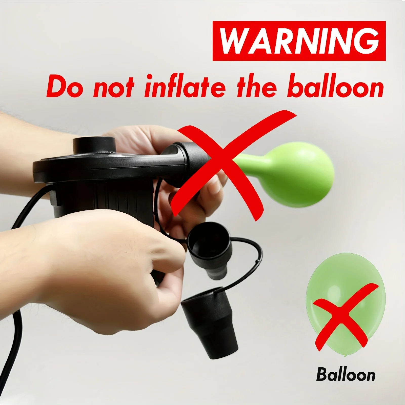 Aufblasbare Pumpe AC220V, schnelles Aufblasen für Reisematten mit 3 Düsen für Poolspielzeug, Luftbett, Luftmatratze, Schwimmbad-Inflator