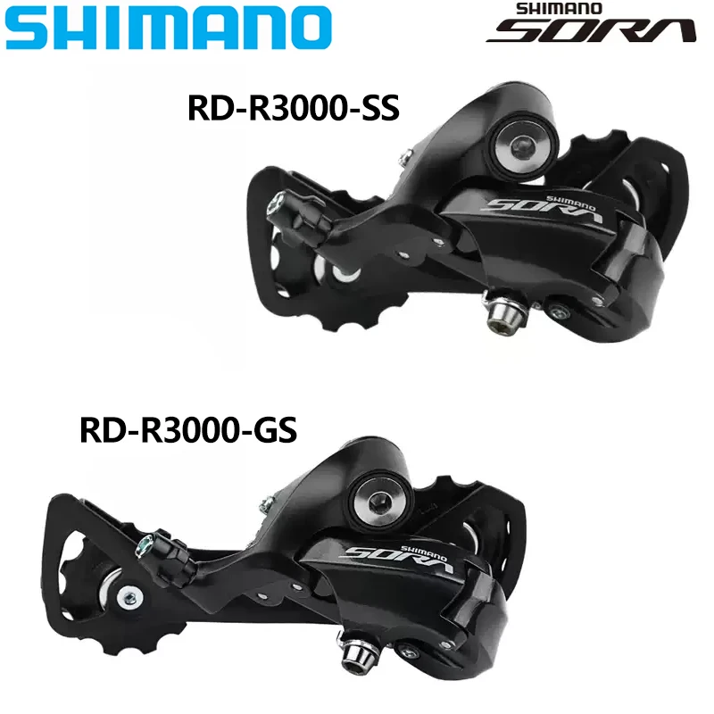 SHIMANO SORA R3000 9Speed Rear Derailleur RD-R3000 SS RD-R3000 GS 9S Derailleur For Road Bicycle Parts Original Bike Part