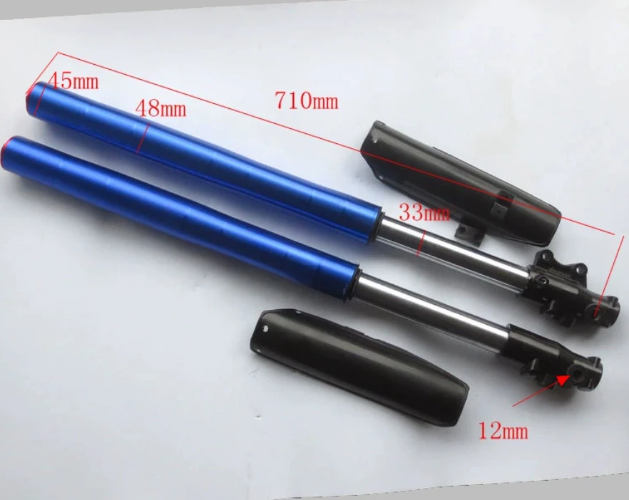 Off road motorcycle front fork small high race accessories 710/800MM inverted front shock absorber with direction