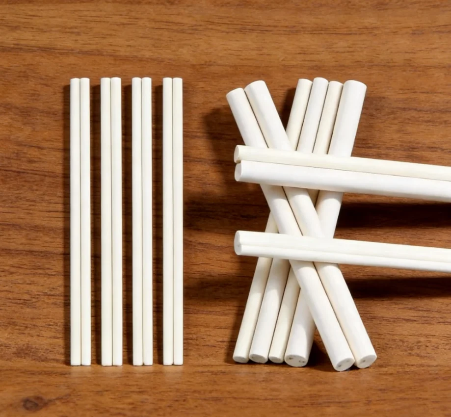 10Pcs High-Temp Resistant Dual Hole Corundum Tube Thermocouple Core Porous Ceramic 1Meter