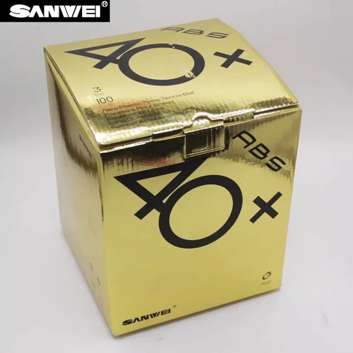 Imagen 2 del producto Pelotas de tenis de mesa SANWEI de 3 estrellas, 40+ ABS, nuevo Material, pelotas de Ping Pong cosidas, pelotas de entrenamiento y competición de alta elasticidad