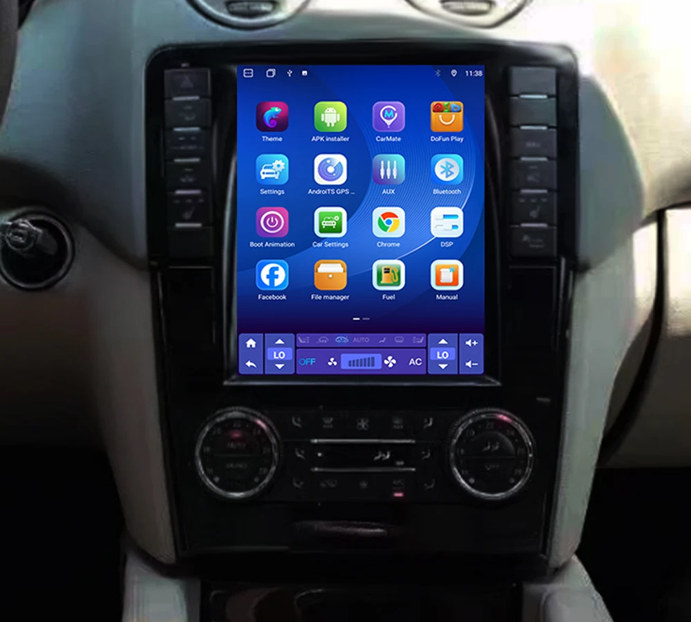 Krando 9.7 "Tesla Android Car Rado Unità principale Gps Schermo verticale per Mercedes-Benz ML W166/GL X166 2012-2015 DSP Wifi Carplay