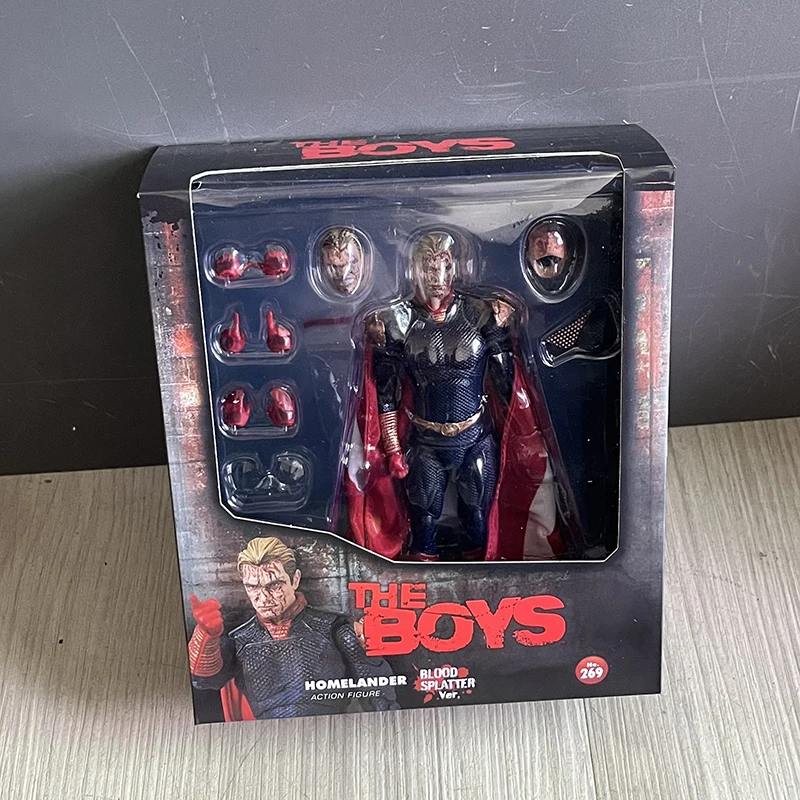 Anime Mafex 151 The Boys Homelander 269 Homelander Blood splatter Figure Model Movie Birthday Christmas Gifts Doll - view 6