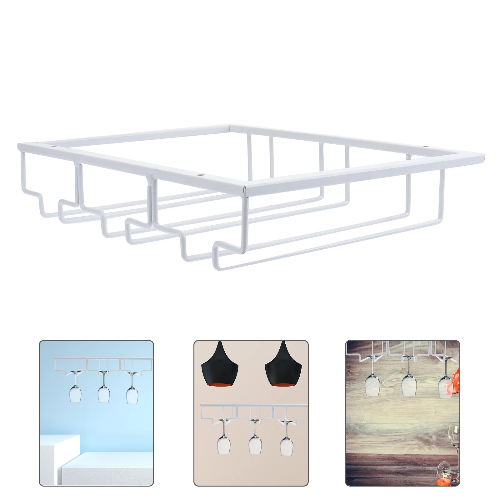 

1 pc Red Wine Cups Rack Stainless Steel Hanging Draining Holder For Kitchen Cups Storage Glass Organizer Cup Draining Rack