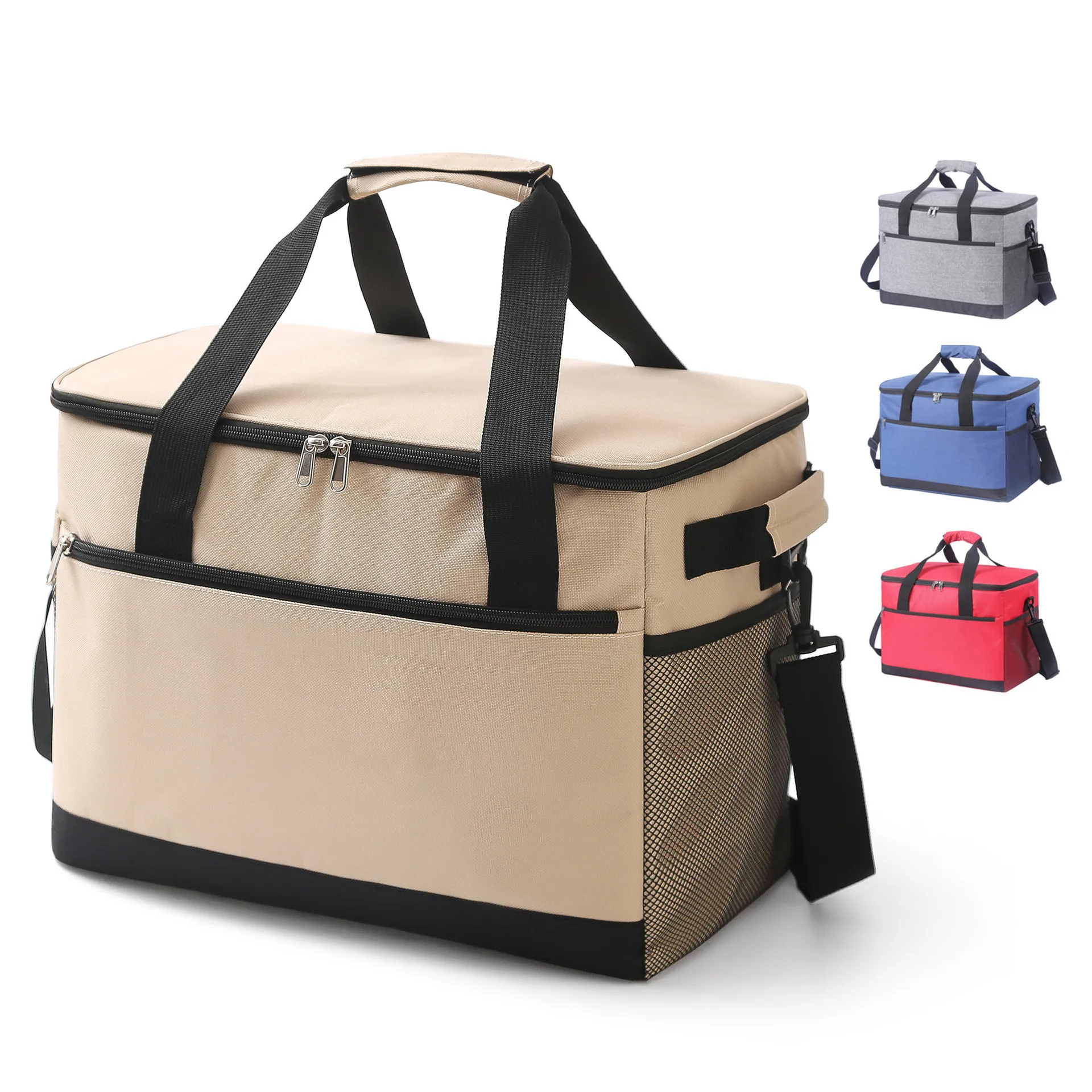 

Large-capacity ice packs outdoor picnic bags neutral wholesale thickened Oxford cloth lunch bags