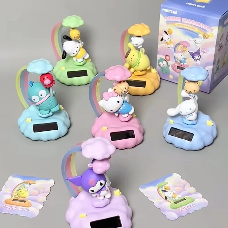 

Genuine Sanrio Characters Balloon Travel Series Blind Box Desk Decoration Items Room Decorations Girls' Gifts Cool Figurines