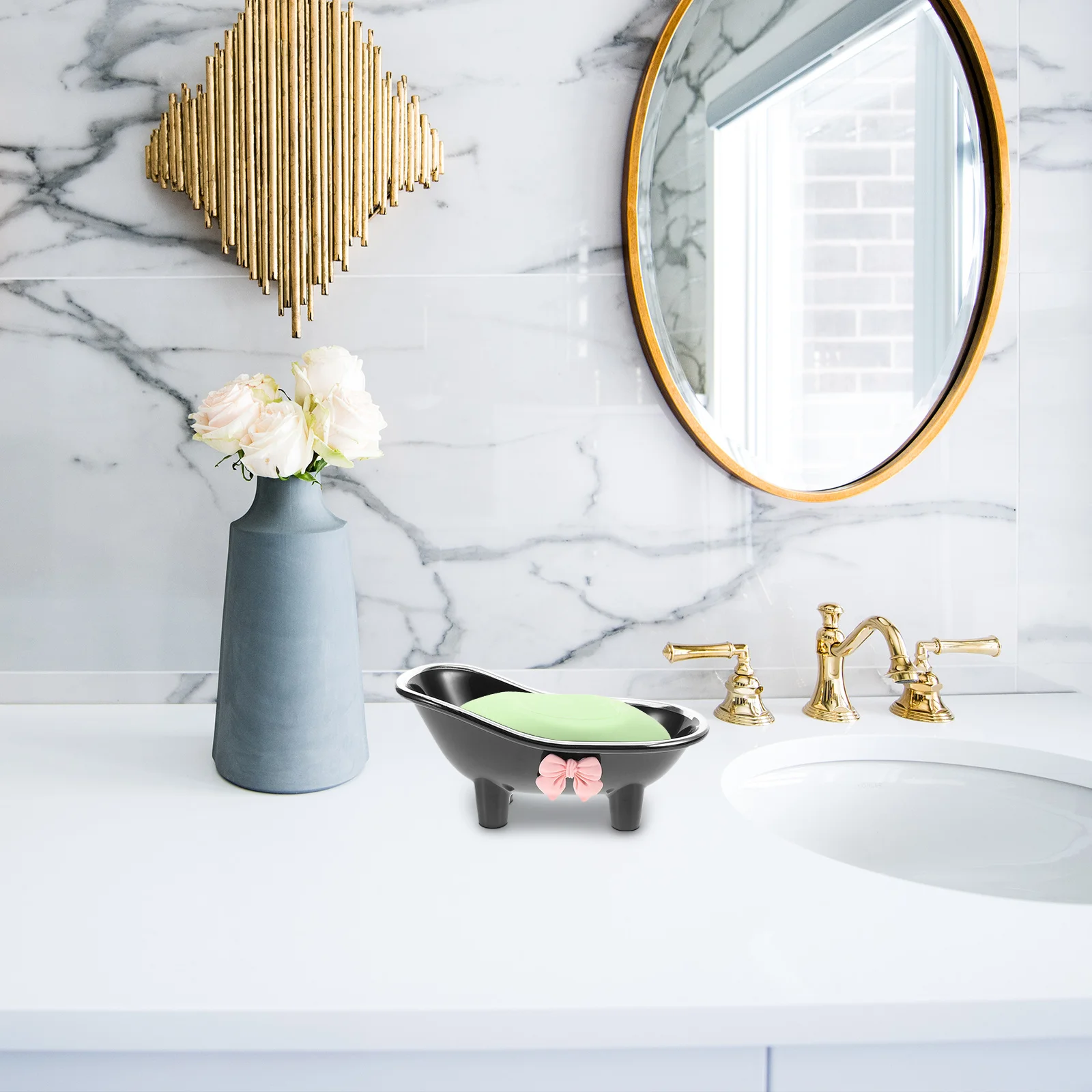 

Drainable Box Abs Material Compact Lightweight Bathroom Decor Shower Storage Holder For Bar Soap Soap Dish Tray