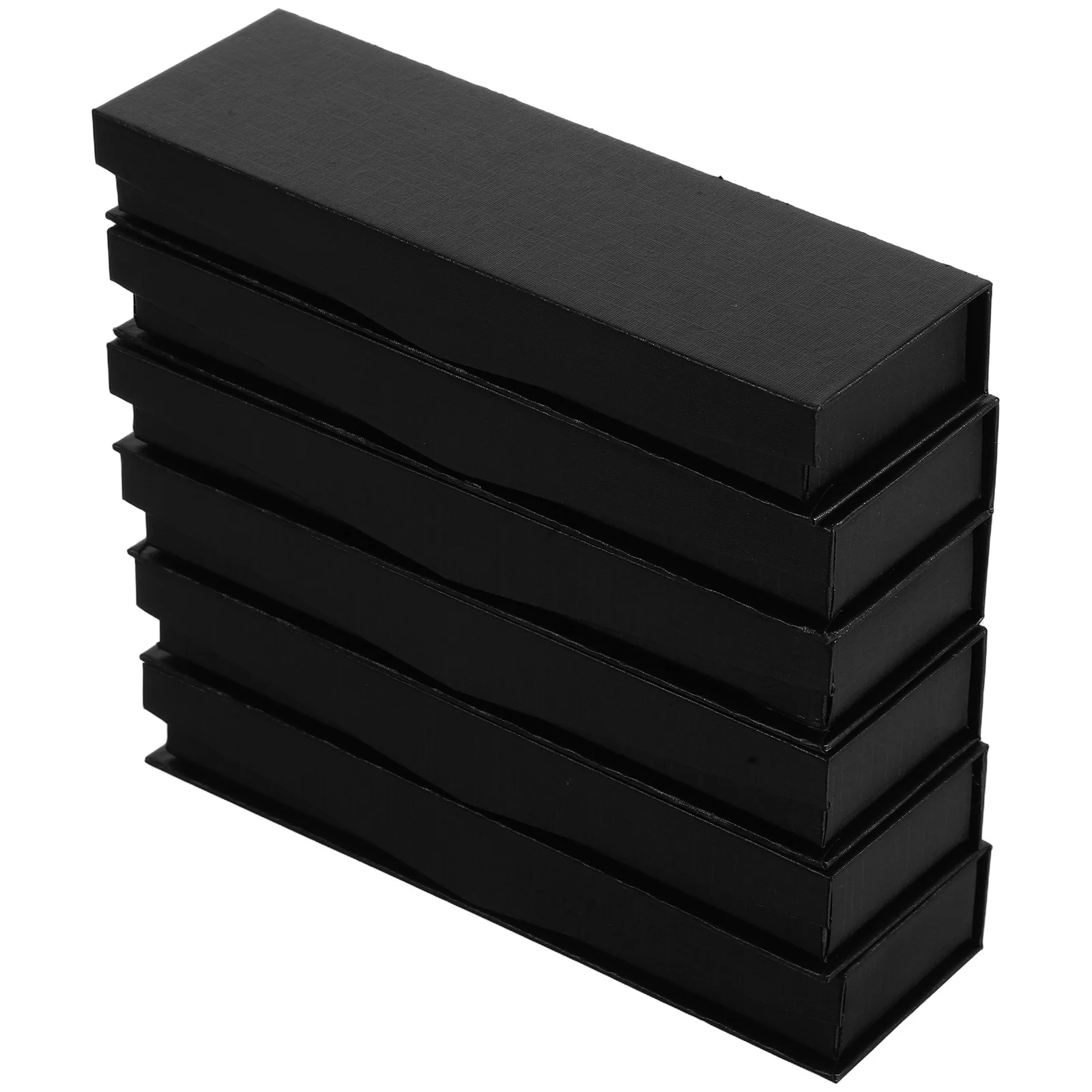 

6Pcs Pen Pencil Gift Box Portable Flatware Set Fork Spoon Chopsticks Storage Case Black Fashion Pencil Container Holder