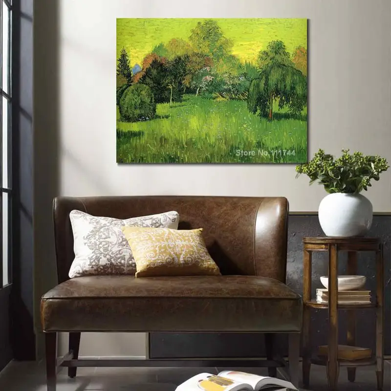 

Famous Art for Bedroom Public Park with Weeping Willow The Poet S Garden I Vincent Van Gogh Paintings Hand Painted High Quality