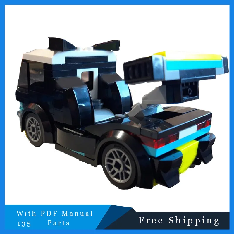 

135 PCS Modular Technology MOC Cool Combat Vehicle Building Blocks Children DIY Assembly Building Blocks Toy Festival Gift 2025