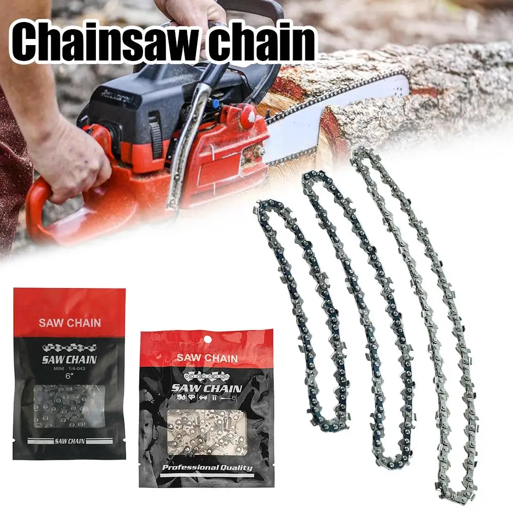 New Versatile 6/8 Inch Metal Chainsaw Chains, Electric Saw and Wood Cutting Equipment Spare Parts