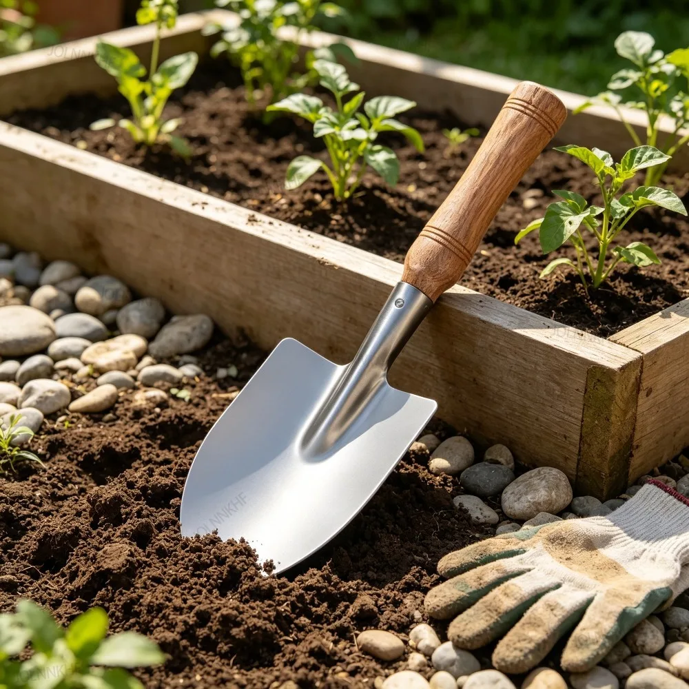 Flower Spade Stainless Steel Small Shovel Planting Flowers Garden Tool Pot Planting Gardening Digging Soil Succulent for Weeding