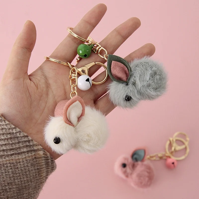 march 8 Cute cartoon keychain car girl pendant wool felt jewelry women gift souvenirs wedding gifts for guests party favors