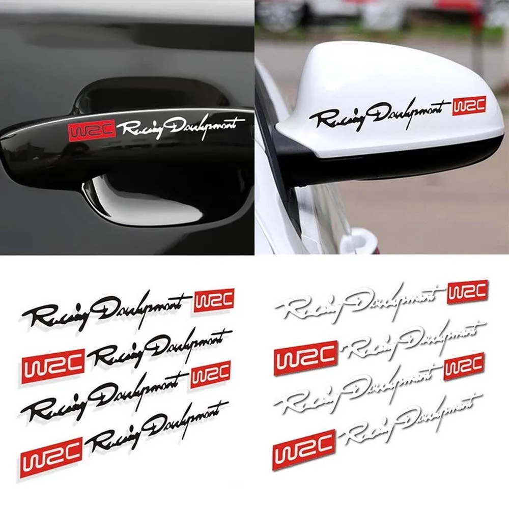 Auto Accessories Vinyl Stickers Vinyls Decals Car Styling Dual Color Design Car Door Handle Decal Car Stickers WRC World Racing
