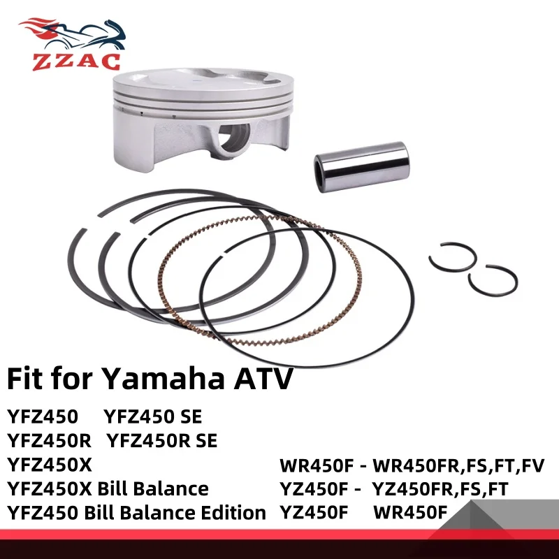

95mm STD Motorcycle Piston And Piston Ring Kit for Yamaha Motorcycle WR450F 2007-2015 YZ450F 2003-2009 5TG-11631-12-00