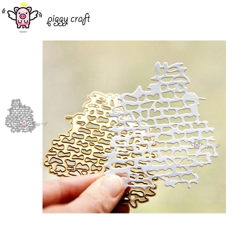 Piggy Craft metalowe matryce do wycinania matryce nieregularna ramka ścienna papier do scrapbookingu nóż rzemieślniczy forma ostrze dziurkacz