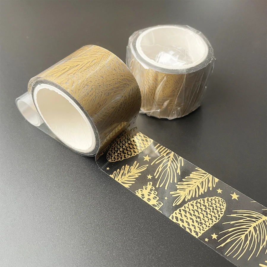 crushed leaves transparent washi tape feather adhesive tape diy scrapbooking sticker label waterproof tape school stationery