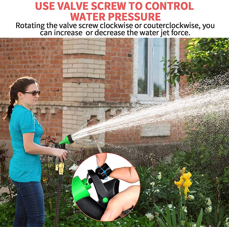 New 8-Function Adjustable Portable Water Gun Garden Hose Nozzle Water Gun