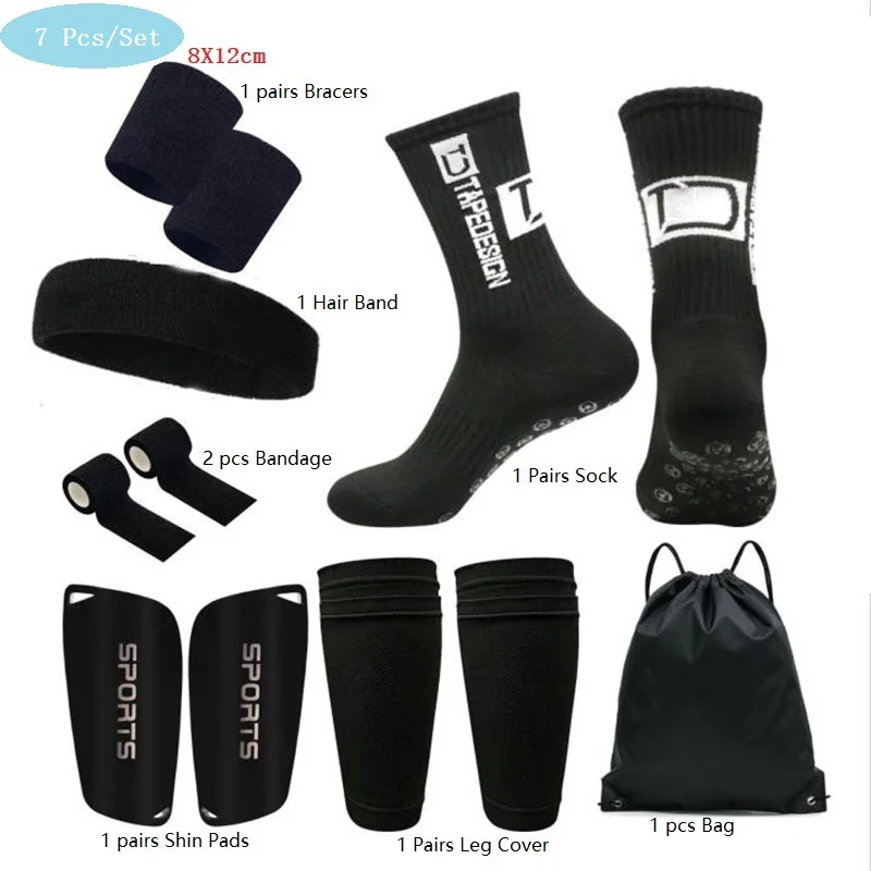 

7Pcs/Set New tapedesign football socks Round Silicone Suction Cup Grip TC Anti Slip Soccer Socks Sports Men Baseball Rugby Sock