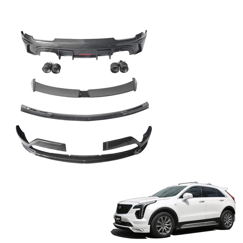 Car Exterior Modified Body System Front Lip Rear Diffuser Spoiler PP Plastic Bodykit for XT4 Body Kits