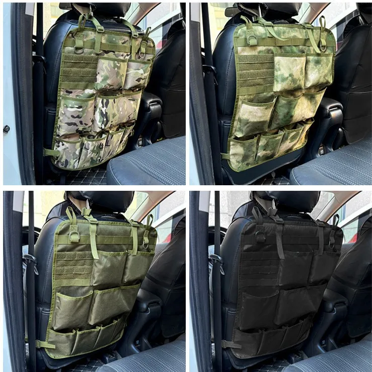

Tactical Camo Car Seat Back Storage Organizer - Hanging Bag Seat Back Pocket Interior Accessories for Vehicle Stowing & Tidying