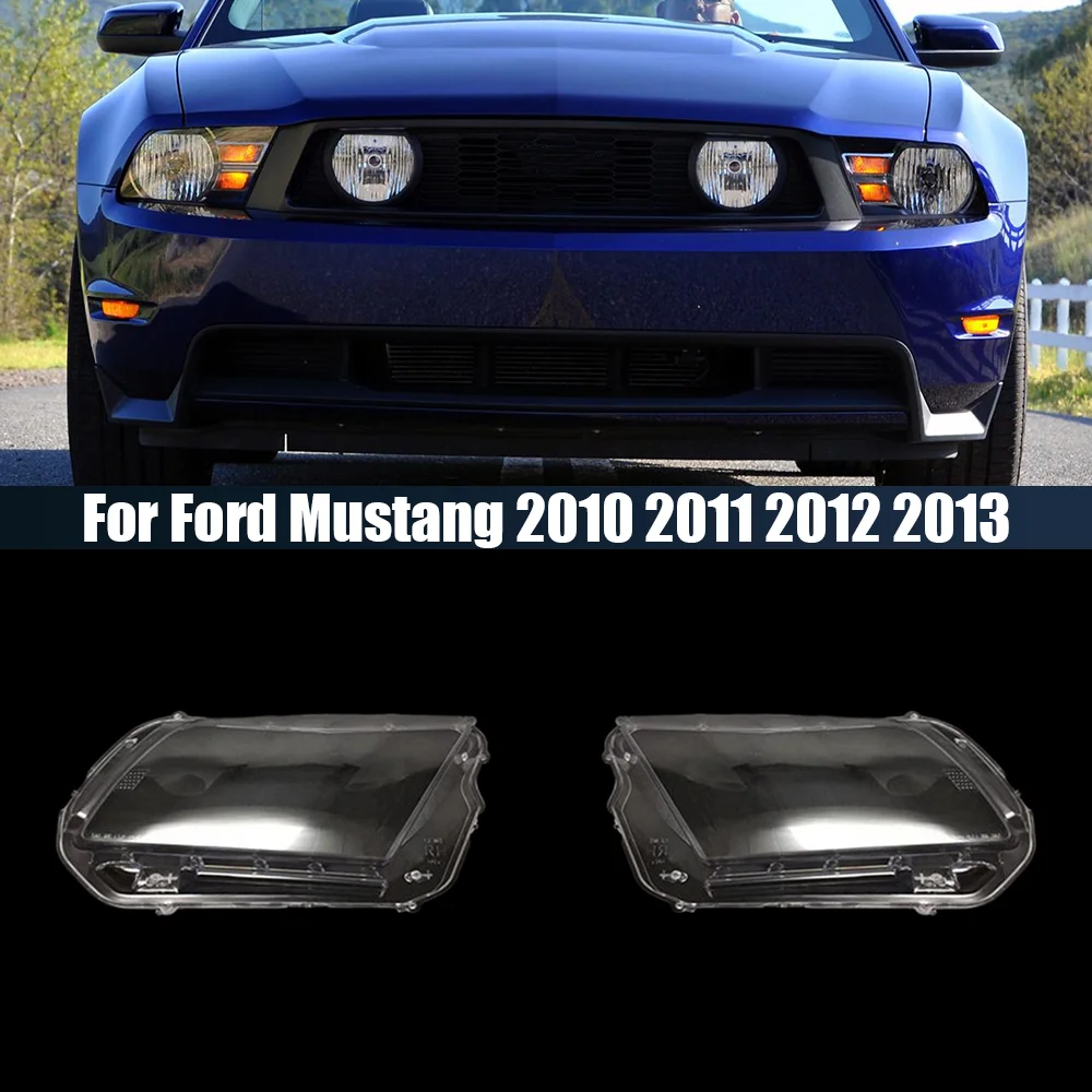 

For Ford Mustang 2010 2011 2012 2013 Headlight Cover Headlamp Lamp Shell Transparent Lens Replace Original Lampshade Accessories