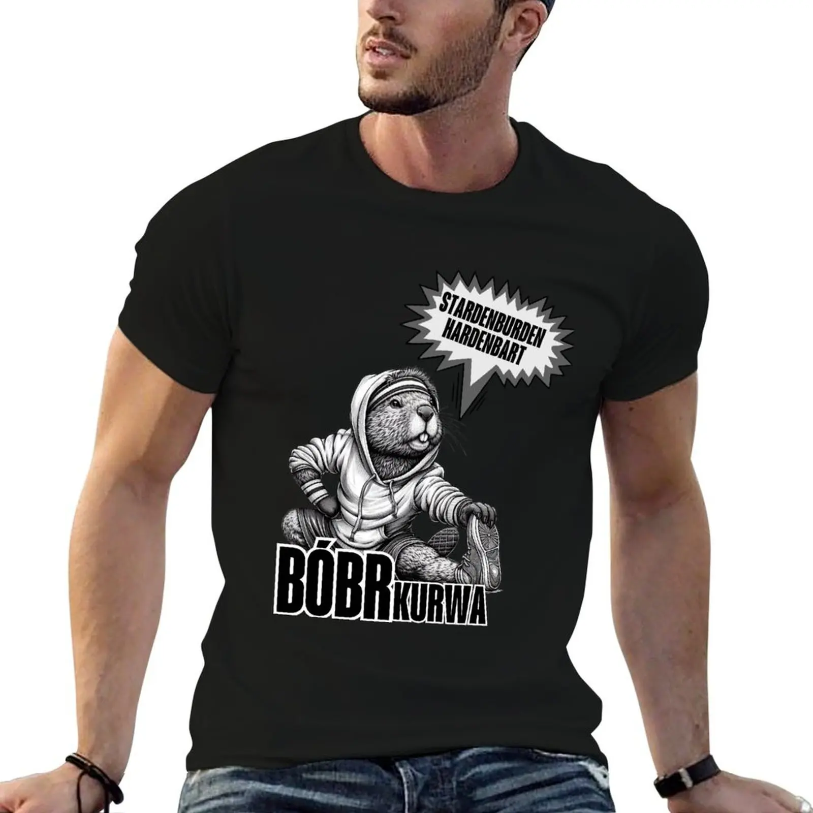 

T-Shirt man Meme Kurwa Stardenburdenhardenbart shirt designer t x shirt essential t Bóbr