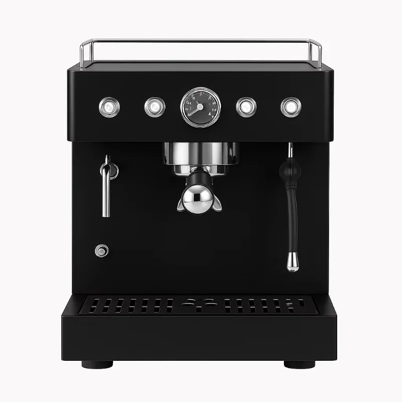Коммерческий двойной бойлер, полуавтоматический с системой горячей воды, компактная эспрессо-машина из нержавеющей стали с одной головкой для бизнеса