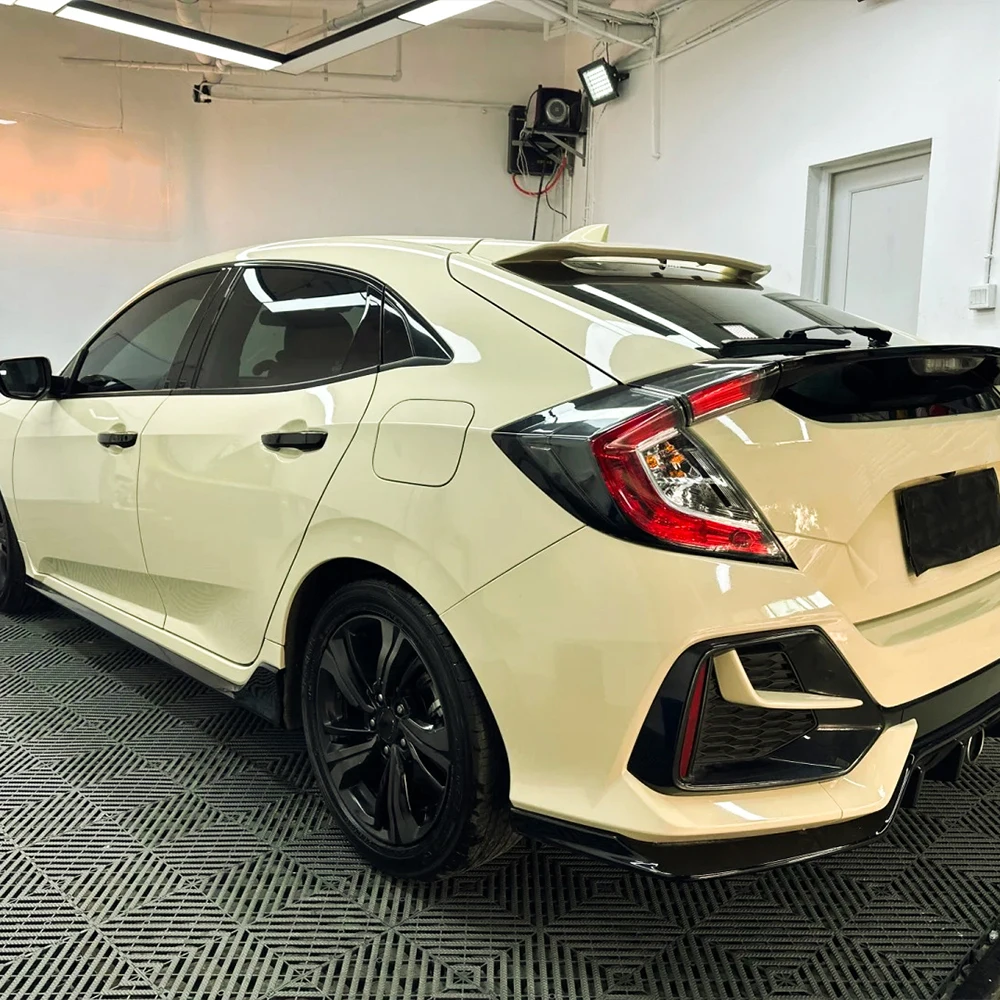 Car Sticker Ultra Gloss Cream White Wrapping Vinyl Film Color Change Bubble Free Wrap Film Car Accessories Interior Exterior