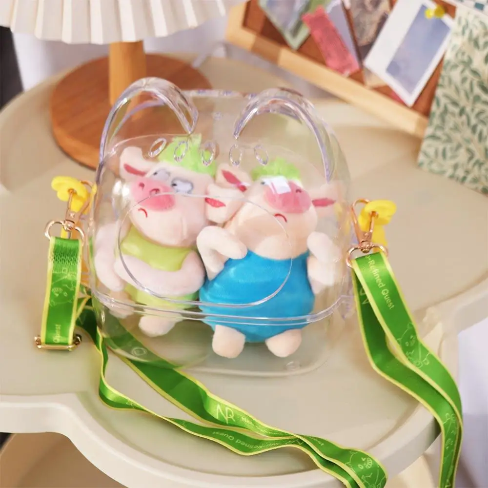 

Fashion Waterproof Display Bag Clear Windows Multifunctional Transparent Itabag Big Capacity Creative Cat Ears Ita Bag Women