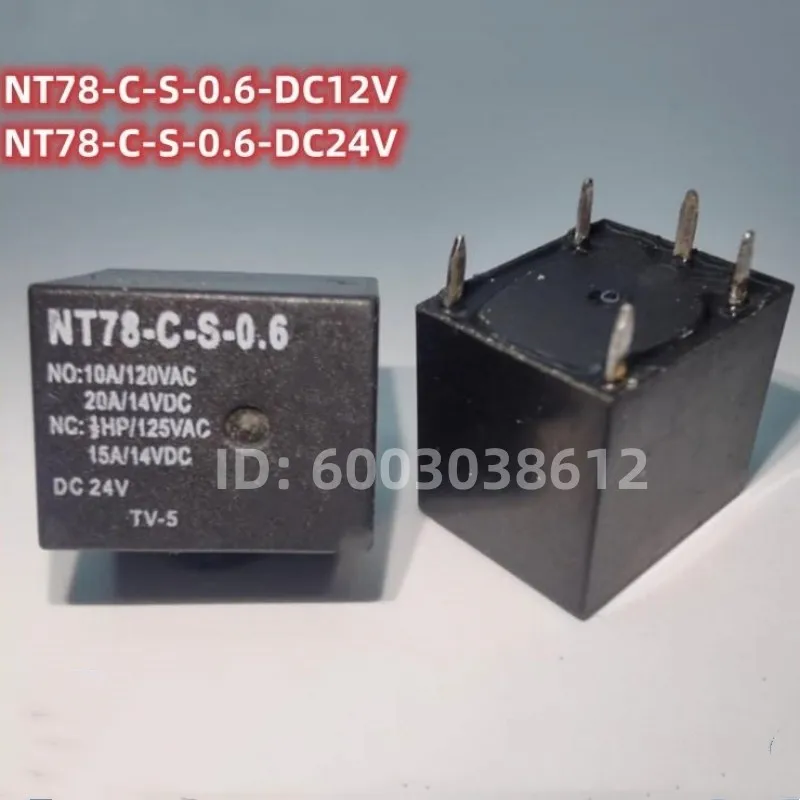 NEW 5Pcs/Lot NT78-C-S-0.6-DC12V   NT78-C-S-0.6-DC24V  NT78-C-S-0.6   NT78-C-S-0.6 NT78 C S 0.6 5PINS 20A 12VDC 24VDC