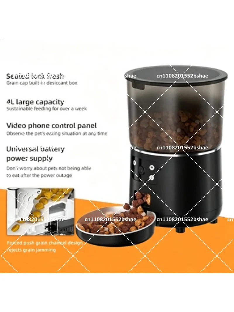 Automatic Pet Feeder 6L with WiFi Remote Control, Multi-Bowl Cat Dog Dispenser for Multiple Pets, Smart Meal Timer