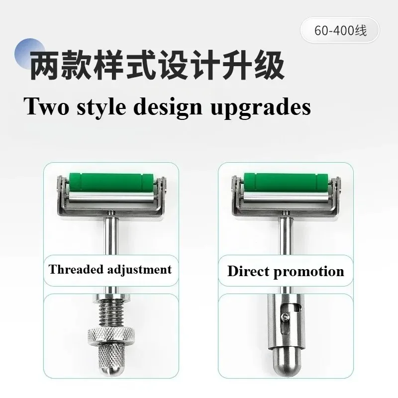 Manual Ink Printing Film Metal Anilox Roller Rubber Ink Proofer Direct Push Type 80-400mm Line Ink Sampler Tool for Gravure