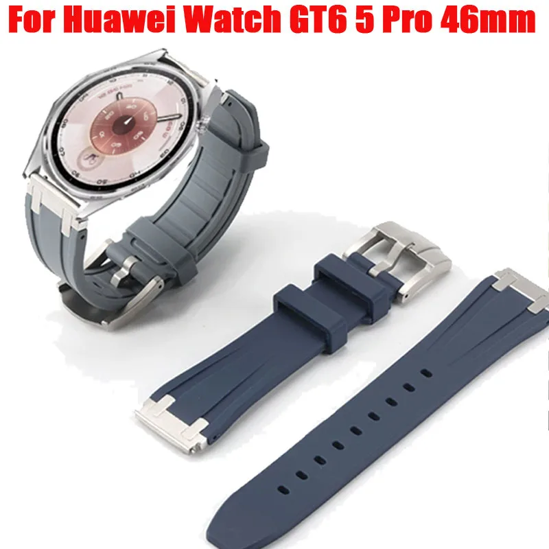 

Силиконовый ремешок 20/22 мм для Huawei GT6 GT6Pro GT5 GT5Pro 46 мм, спортивный браслет для Huawei Watch GT2 GT3 42 мм GT3Pro 43 мм Correa