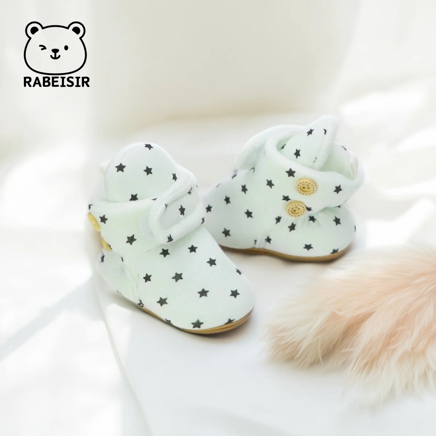 جوارب أرضية للأطفال لخريف وشتاء، أحذية مشي دافئة من القطيفة لحديثي الولادة، أحذية أرضية مضادة للانزلاق للرجال والنساء