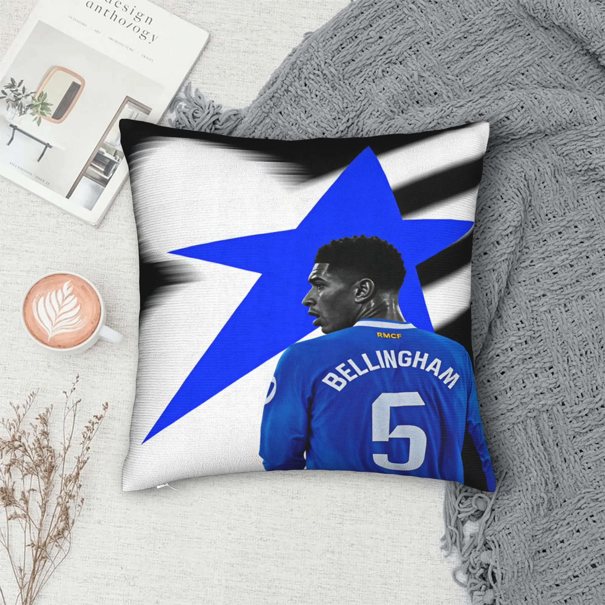 Bellinghams England Football Pillow Case  Comfy Pillow Cover For Sofa Home Decor Funny Pillowcases