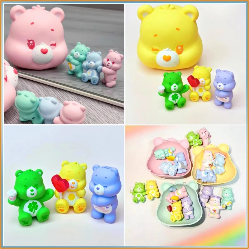 

Новинка 2025, хит продаж, оригинальный медведь Love Bear Micro Light, повседневная серия, слепая коробка, милое зерно, коллекция аниме-моделей, игрушки, подарки